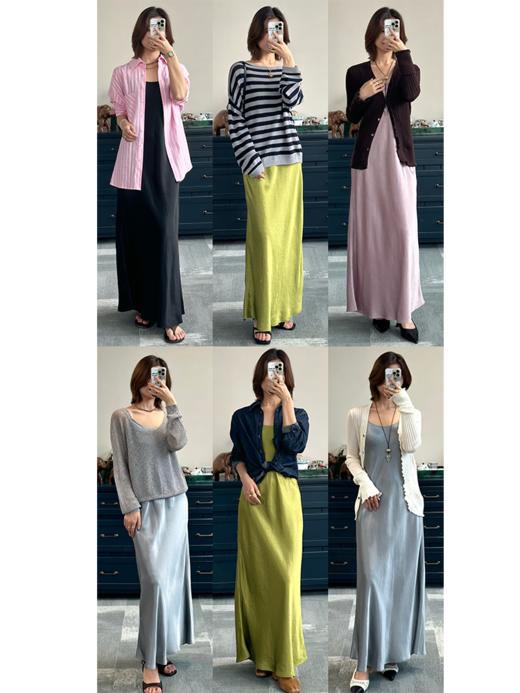 岁月鎏光 100%进口醋酸吊带连衣裙FCG1DRS050 商品图1