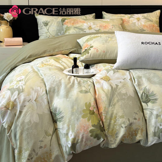 洁丽雅（Grace)朝花夕拾.40支精梳棉数码印花四件套JLY25602 商品图2