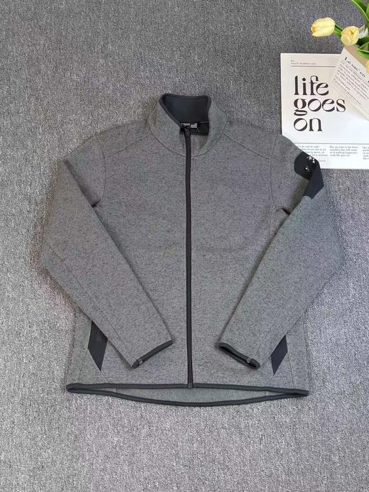 F032349男女立领开衫轻量抓绒外套情侣款户外徒步运动夹克外套 商品图5