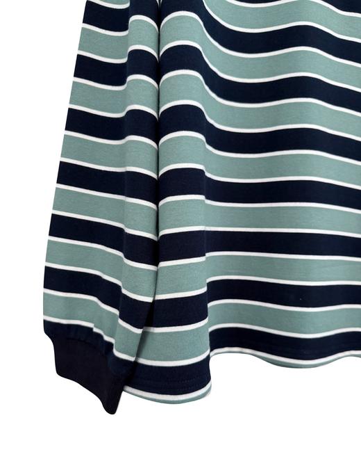 女款宽松条纹长袖Polo衫lv001 商品图2