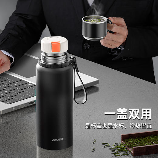 【自营】全格 焖茶杯子水杯【容量：800mL】 PC509-800黑色　 商品图5