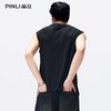 PINLI品立2026夏季新款宽松圆领无袖T恤打底衫运动健身汗背心男士GD262114048 商品缩略图3