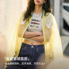 马登美式复古欧根纱横须贺刺绣棒球服夹克半透明外套罩衫上衣女春 商品缩略图3