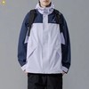 F032339春季新款舒适保暖百搭不拘束连帽拼接冲锋衣外套 商品缩略图1