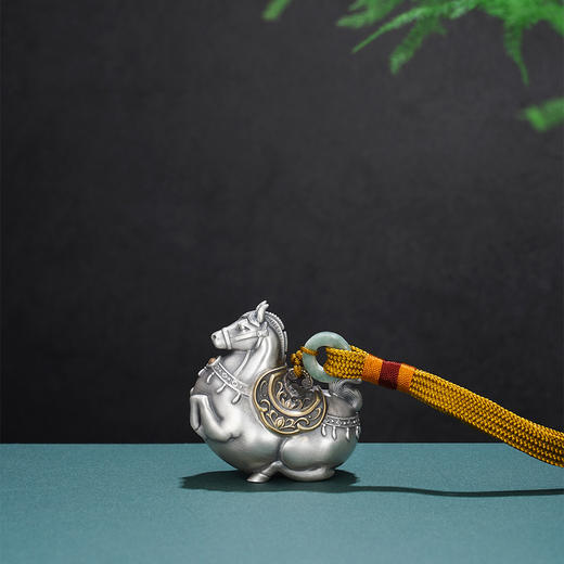 子佩集【马跃长安】银S999手把件【HS010】原创作品2601 商品图1