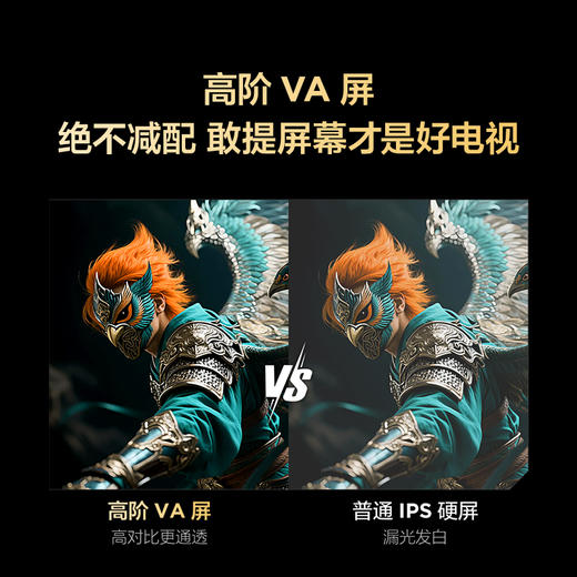 【FFALCON雷鸟】43雀4 25款 43英寸 低蓝光无频闪 自定义遥控器 无开机广告 43F195C-JN 43英寸 平板电视 商品图3