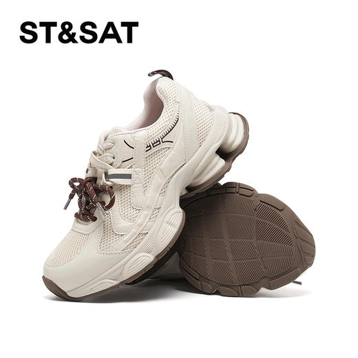 星期六26春新款复古运动潮流厚底老爹鞋SSE1112025 商品图4