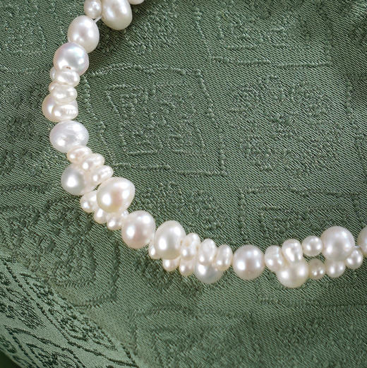 子佩集【璇玑素魄】银S925珍珠惜王妃手链【SPB0930001】4.5mm大珠双层交织2601 商品图1