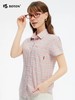 波顿夏季女士温柔格纹｜夏日薄款短袖衬衫女 亲肤透气翻领上衣LS066225 商品缩略图1