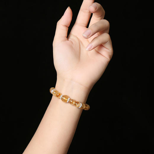 【祈愿吉品】「金塔聚米」黄塔晶手链高颜值送礼新款情人节礼物 商品图2