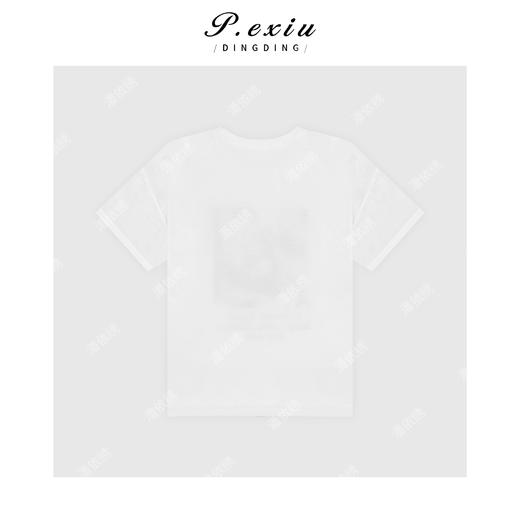 03-4潘依绣丁丁宠粉夏季韩系宽松透气印花圆领短袖T恤 G9076 商品图1