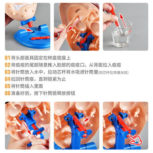 抖音同款挤痘痘整蛊喷水玩具桌面游戏减解压神器整人恶搞多人互动 商品图1