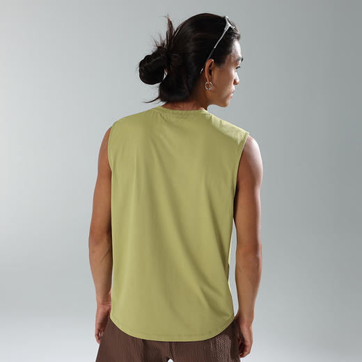 马孔多 | 男子跑步背心速干无袖亨利领吸湿排汗凉感运动背心防晒 商品图2