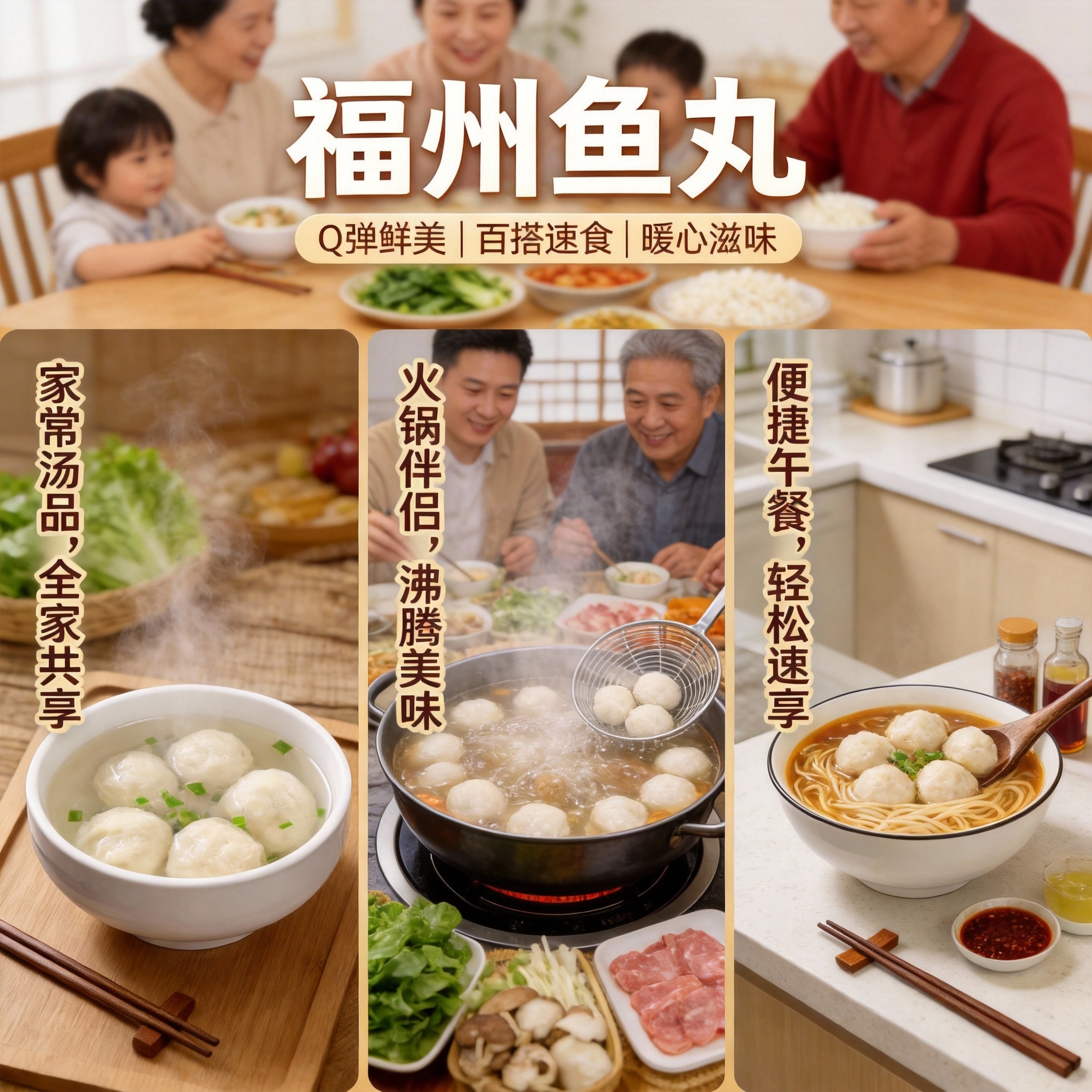 馥华猪探长石斑鱼丸鳕鱼丸馥华传奇鱼丸