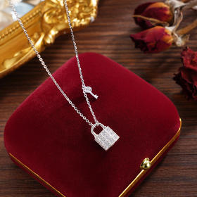 子佩集【唯一契约】银S925套链【YL-8210101】项链时尚钥匙锁2601