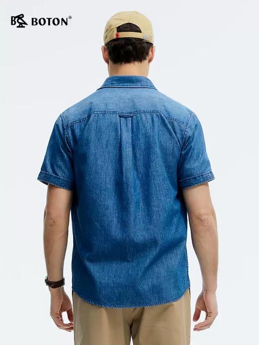 波顿夏季男士工装蓝牛仔短袖｜硬挺有型，夏日相伴MS099225 商品图2