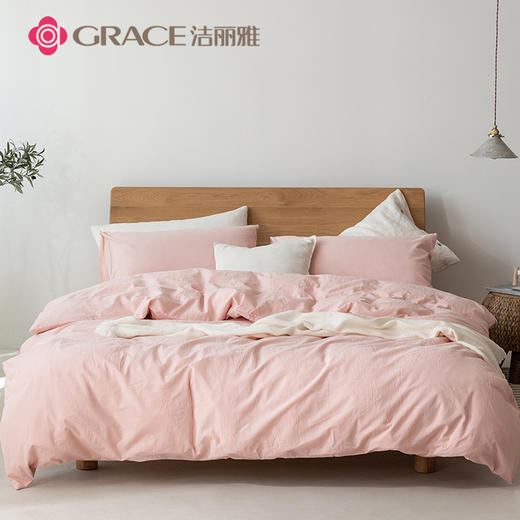 洁丽雅（Grace)妃子笑.全棉色织水洗棉四件套JLY25704 商品图0