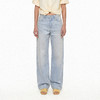 NUTH立体压褶猫须纹复古浅蓝直筒牛仔裤女（预售/发货时间同步天猫） 商品缩略图0