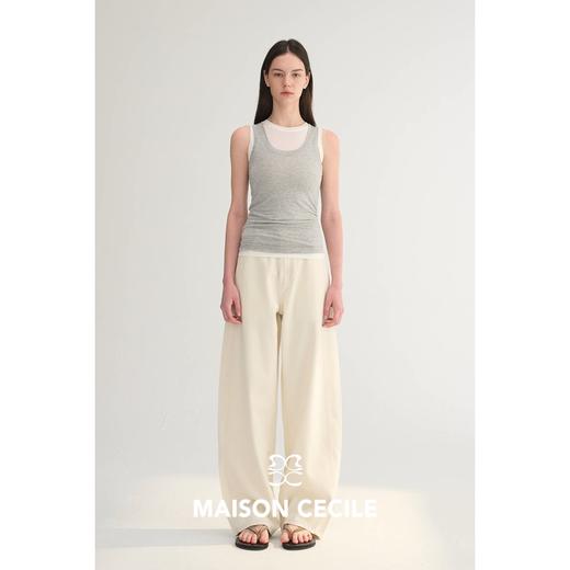 MC四色|新增白/深蓝春夏天丝经典松弛镰刀牛仔神裤MAISON CECILE 商品图3