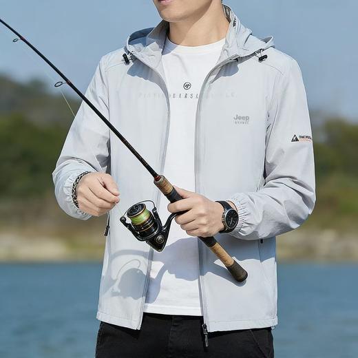 【专属】JEEP SPIRIT 【凉感防晒衣】皮肤衣轻薄外套 户外防紫外线跑步防晒服 商品图0