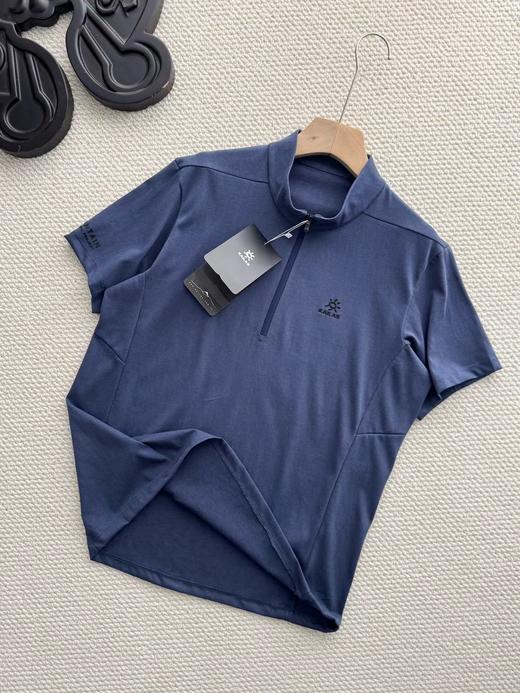 F032304夏季新款日常百搭速干透气半开拉链速干T恤 商品图6