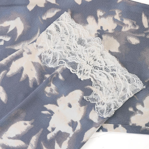 美奈川睡衣女水墨印花套装长袖上衣长裤家居服套装可外穿  JJ28191 商品图12