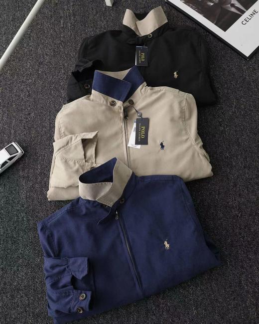 F032325春季男女同款翻领拉链防风设计休闲老干部夹克外套 商品图8