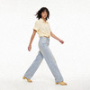 NUTH立体压褶猫须纹复古浅蓝直筒牛仔裤女（预售/发货时间同步天猫） 商品缩略图3