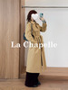 专柜实拍【轻奢英伦风！】拉夏贝尔/La Chapelle挺括有型气质翻领双排扣中长款通勤风廓形腰带风衣女 商品缩略图4