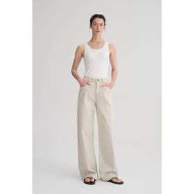 MC定染灰白色莱赛尔棉舒适简约显瘦百搭直筒牛仔裤MAISON CECILE