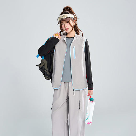 LUCKY DEER幸运鹿情侣款防泼水运动时尚防风运动马甲 商品图5