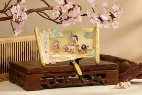 八骏图·金属磁吸卷轴冰箱贴