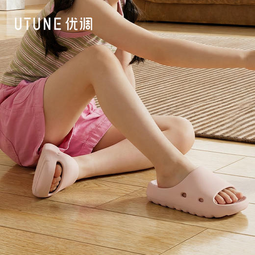 【2026春夏新款】优调SXT1532儿童奶泡拖鞋，软弹厚底舒适包裹小脚丫，透气不闷脚，轻便好穿 商品图6