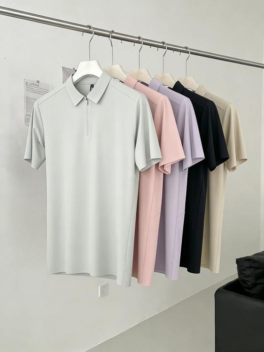 【透气凉感 云感裸肤 10A抑菌】单导半开拉链防晒驱蚊山茶香POLO衫T恤（B57-2608） 商品图8