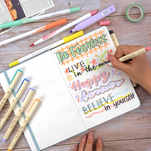 点石制笔AZ花体彩色笔 | 书写流畅、适合日常记录&创意设计、彰显独特风格与专业质感 商品图10