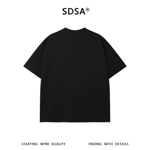 SDSA男装2026新款高贵轻奢潮牌简约纯色侧边拉链圆领短袖T恤百搭 商品图4