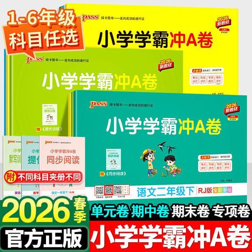 2026小学学霸冲A卷人教版下册同步练习册单元测试卷训练题 商品图0