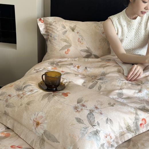 【品牌直发】加倍生活 60支兰精天丝数码印花四件套-细雨润青系列 2色可选 商品图4