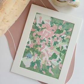 fluffy lili 春季上新·儿力力限量300版艺术微喷画《春藤枕梦》【该商品不支持用券】