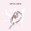 ShiningHouse[培育] 粉钻系列 18k金钻石戒指 椭圆形1克拉钻人工真钻人造钻石K金戒指时尚钻石戒指卓越匠心奢耀臻献【此商品不支持7天无理由退货退款】 商品缩略图0