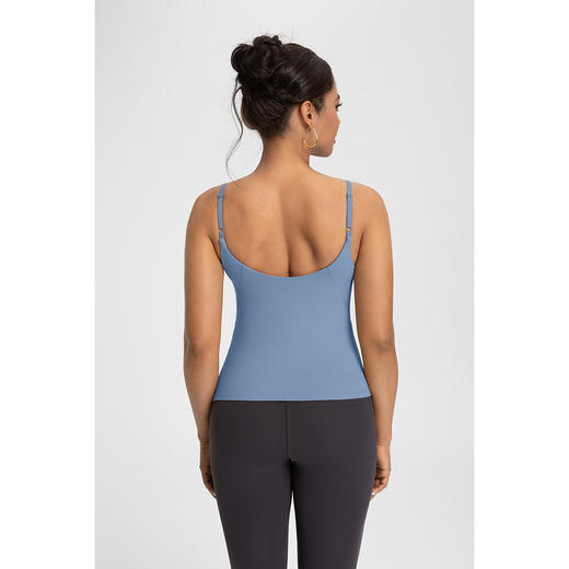 （Lu同源）火桐hooton NILIT运动系列 带胸垫长款裸感瑜伽背心 商品图1