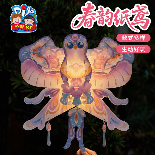 户外春天春韵纸鸢手工diy灯笼儿童制作材料包幼儿园背饰拍照花灯 商品图1