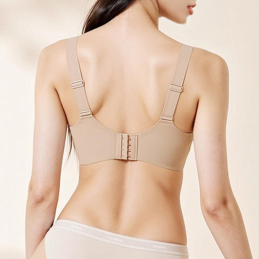 美奈川新款无钢圈中厚杯聚拢小胸收副乳内衣女防下垂防外扩胸罩盈润杯 BRA11496 商品图2