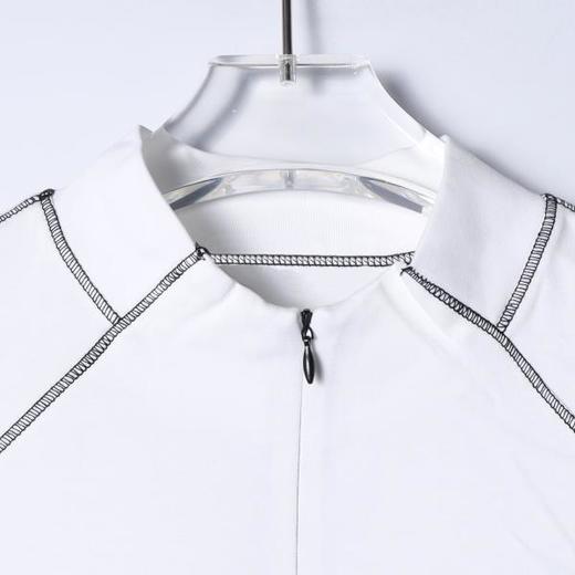 26027SDSA男装2026新款轻奢小众设计缝线半拉链立领短袖T恤百搭上衣 商品图1