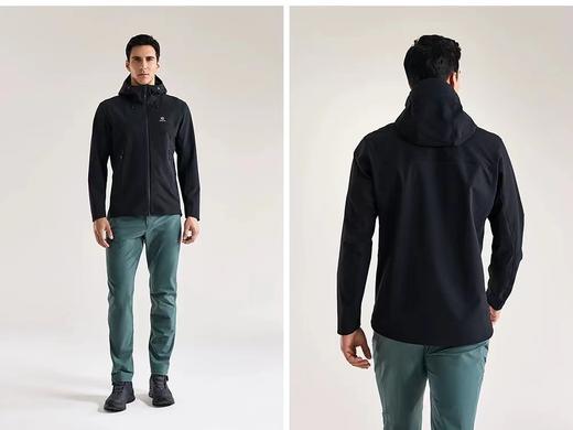 F032306春秋新款防风防雨耐磨耐刮情侣同款连帽软壳冲锋衣 商品图11