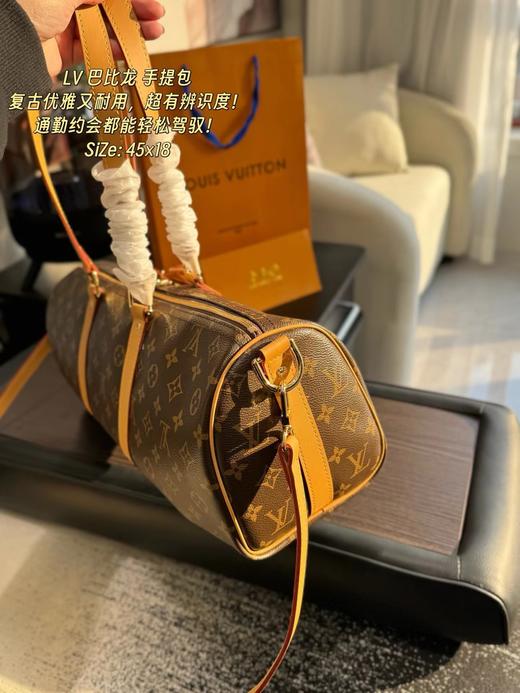 F032357老花帆布大号旅行袋手提斜挎单肩手提包 商品图5