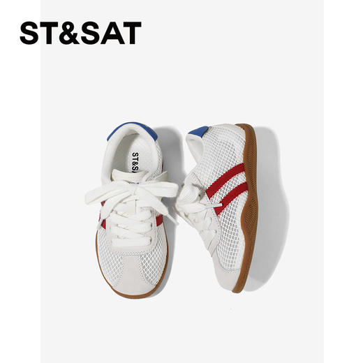 【童鞋】星期六复古校园风网面透气男女童德训鞋SSE2192L6A 商品图6