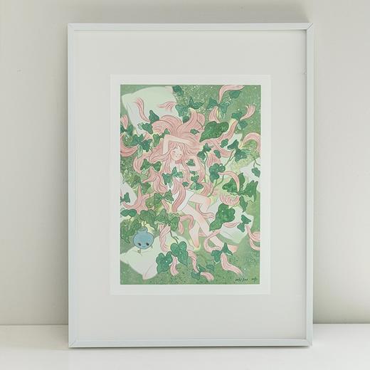 fluffy lili 春季上新·儿力力限量300版艺术微喷画《春藤枕梦》【该商品不支持用券】 商品图6