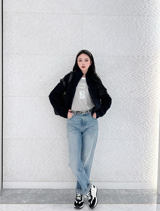 迪奥  最新款26Ss新款卷边老花牛仔裤 商品图9