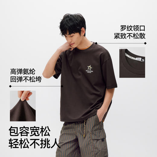 凉感T|商场同款森马emoji™联名系列短袖T恤男夏季针织衫2026新款 商品图3